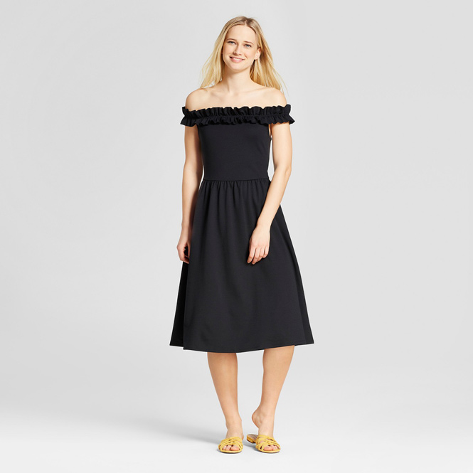 Bardot Midi Off Shoulder Dress