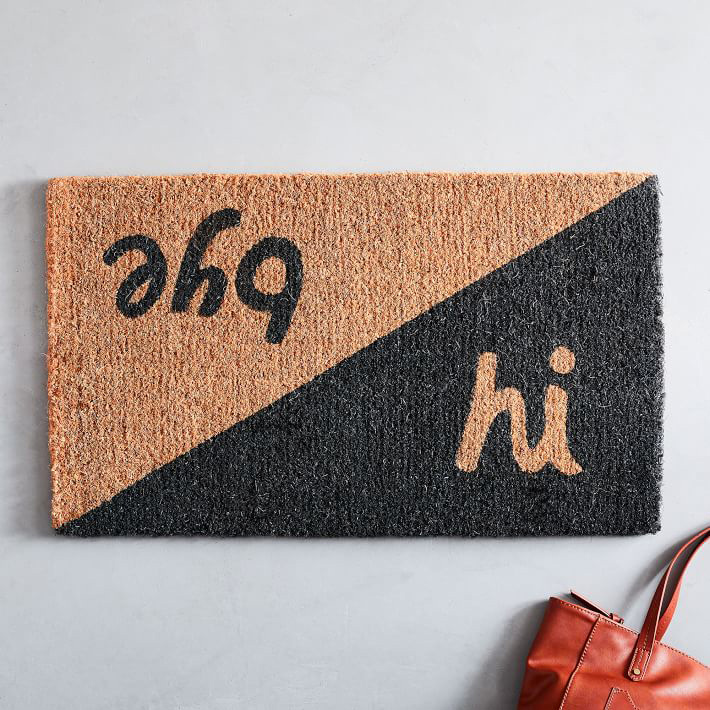 West Elm Hi Bye Doormat